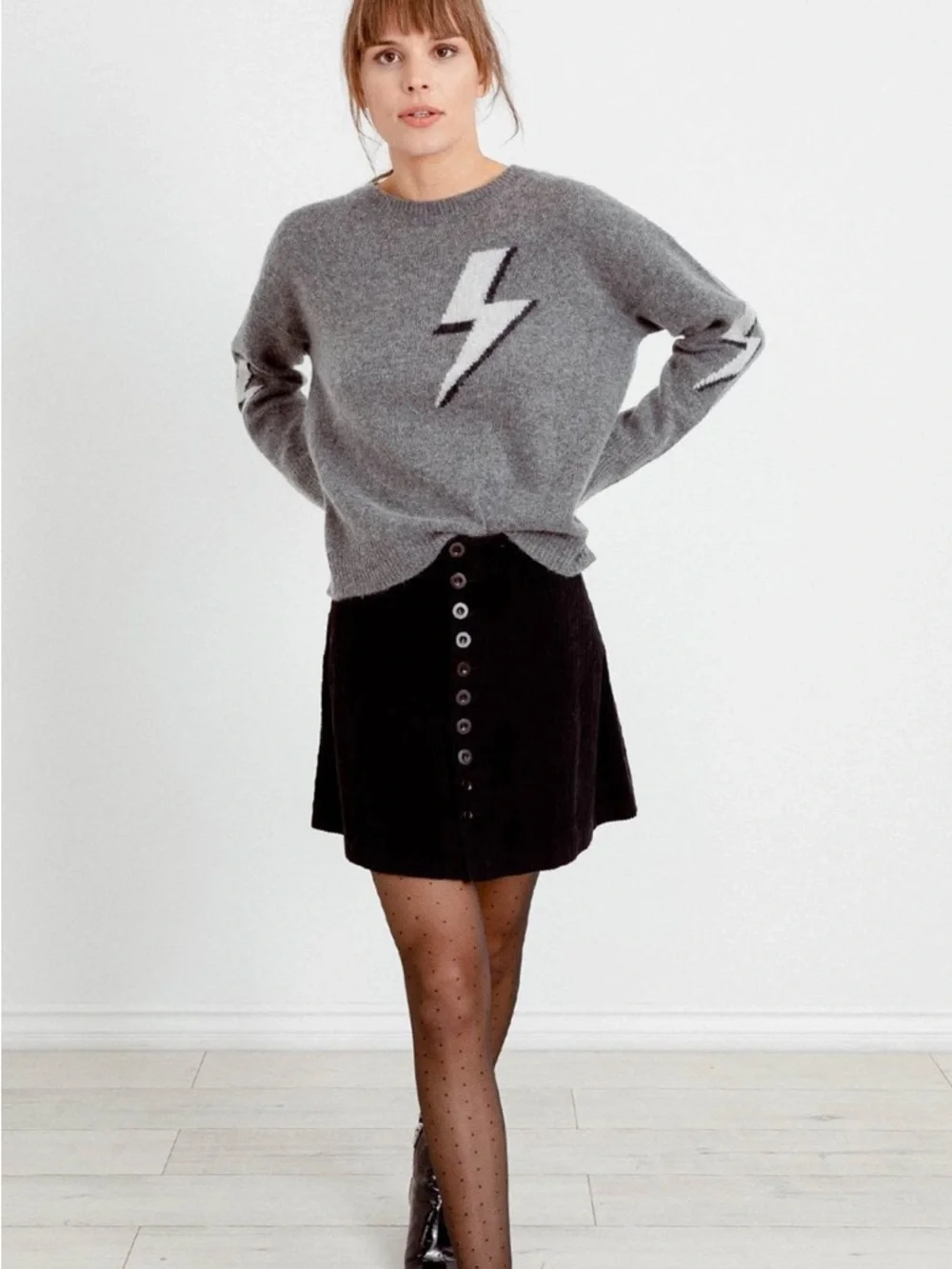 Rails Bolted Virgo Yellow Crewneck Sweater